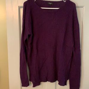 Dark purple cotton sweater